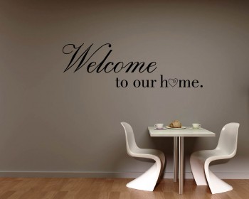 Welcome to Our Home Quotes Wall Decal Family Vinyl Art Stickers